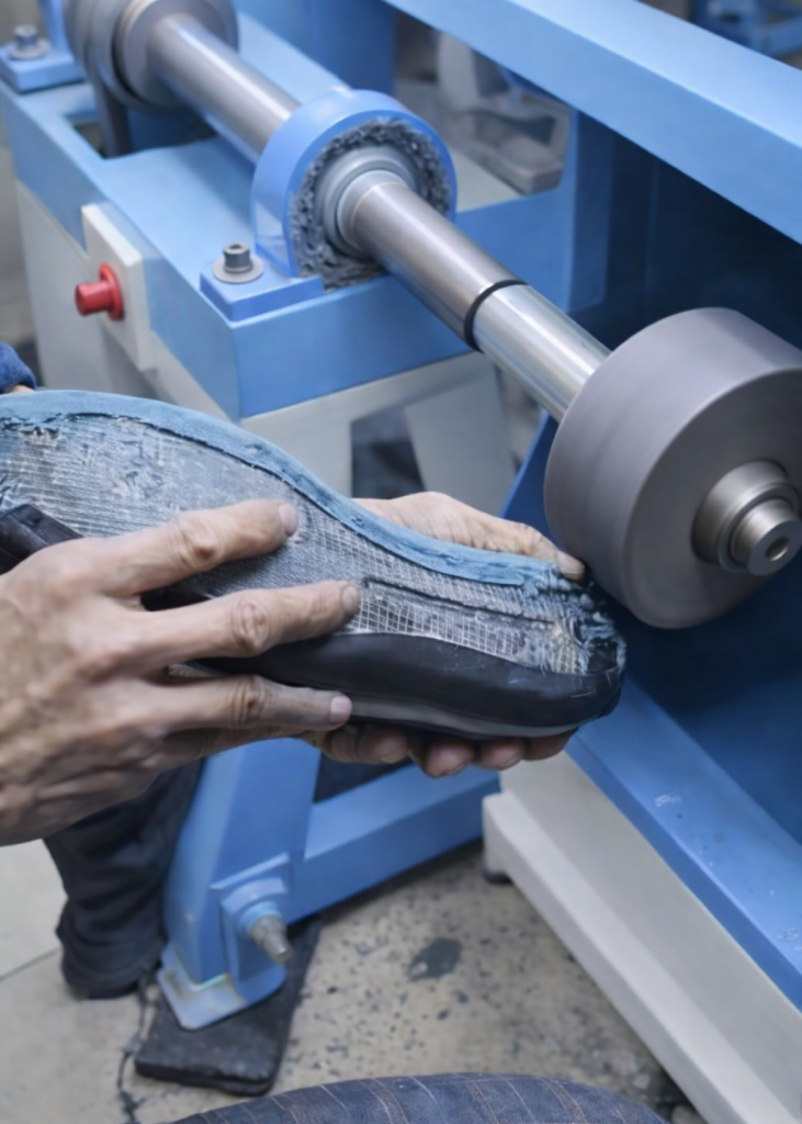 Upper Bottom Roughing for Leather Footwear