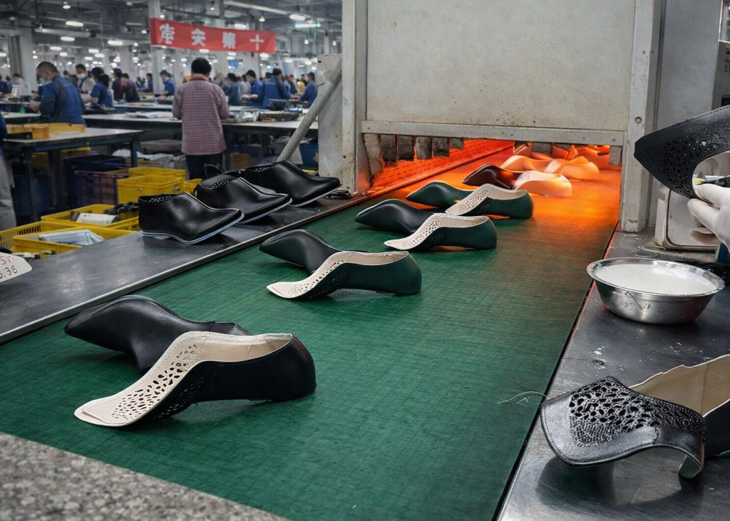 Water Based Cement Application in Full Shoe Manufacturing