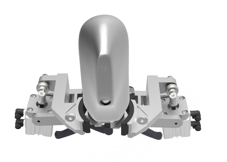 Industrial counter heel molding press shaping shoe upper in footwear factory