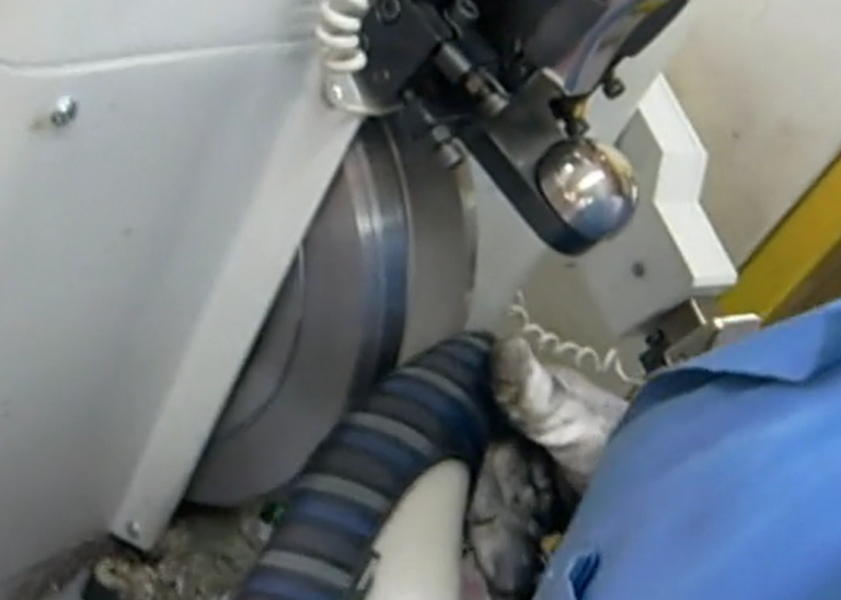Toe Pounding Machine used in Full Shoe Assembly - Courtesy ; COSMOPOL