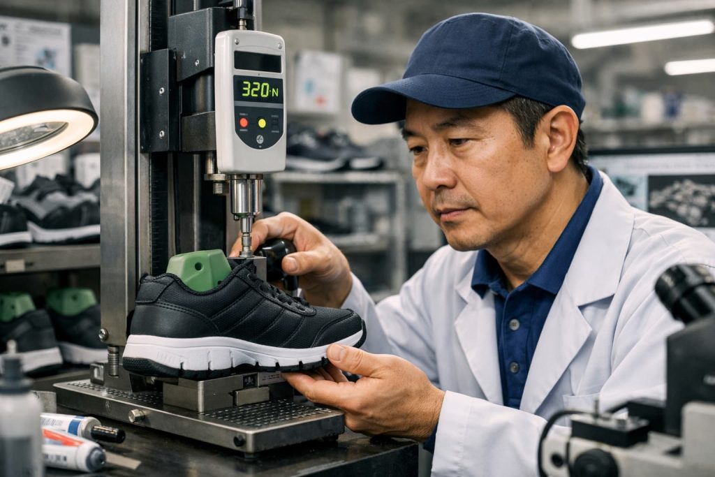 Adhesive bond testing after footwear ageing