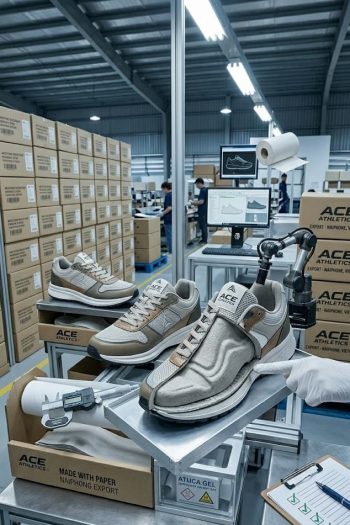Molded paper shoe forms used for shape retention in footwear manufacturing