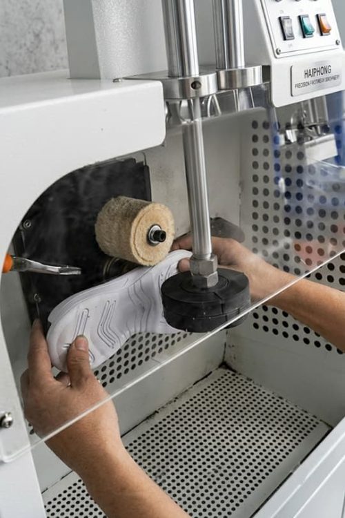 EVA Outsole Roughing Operation