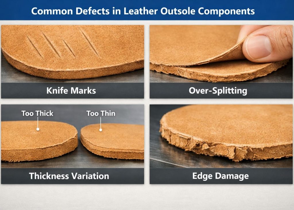 Common splitting defects.