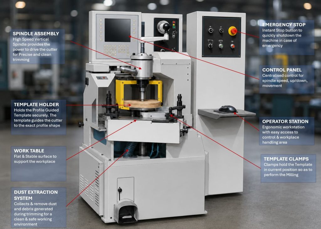 Components of a High-Speed Profile Trimming Machine.