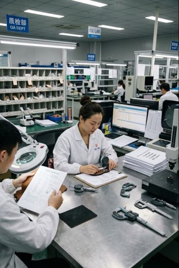 Material specification and document verification.