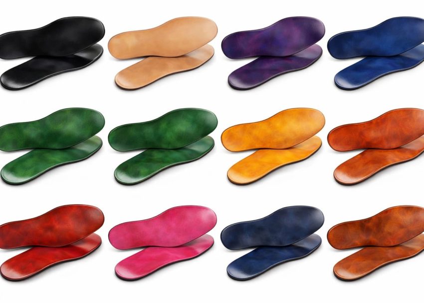 Leather Outsole Burnish Bottom Finish