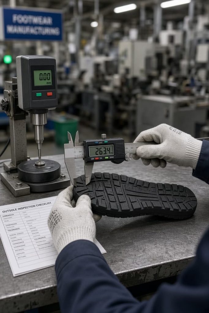 Dimensional verification during assembly inspection.