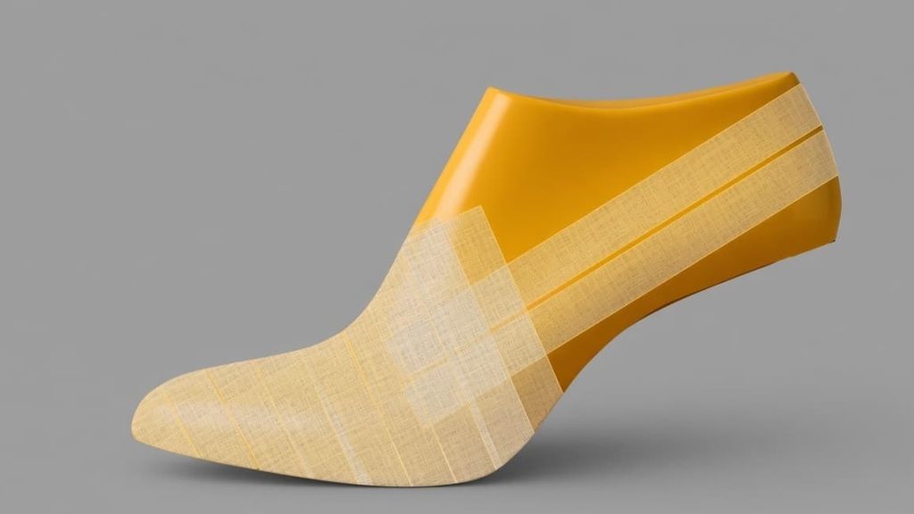 Shoe Lasts Partially taped with Side 2 Strips