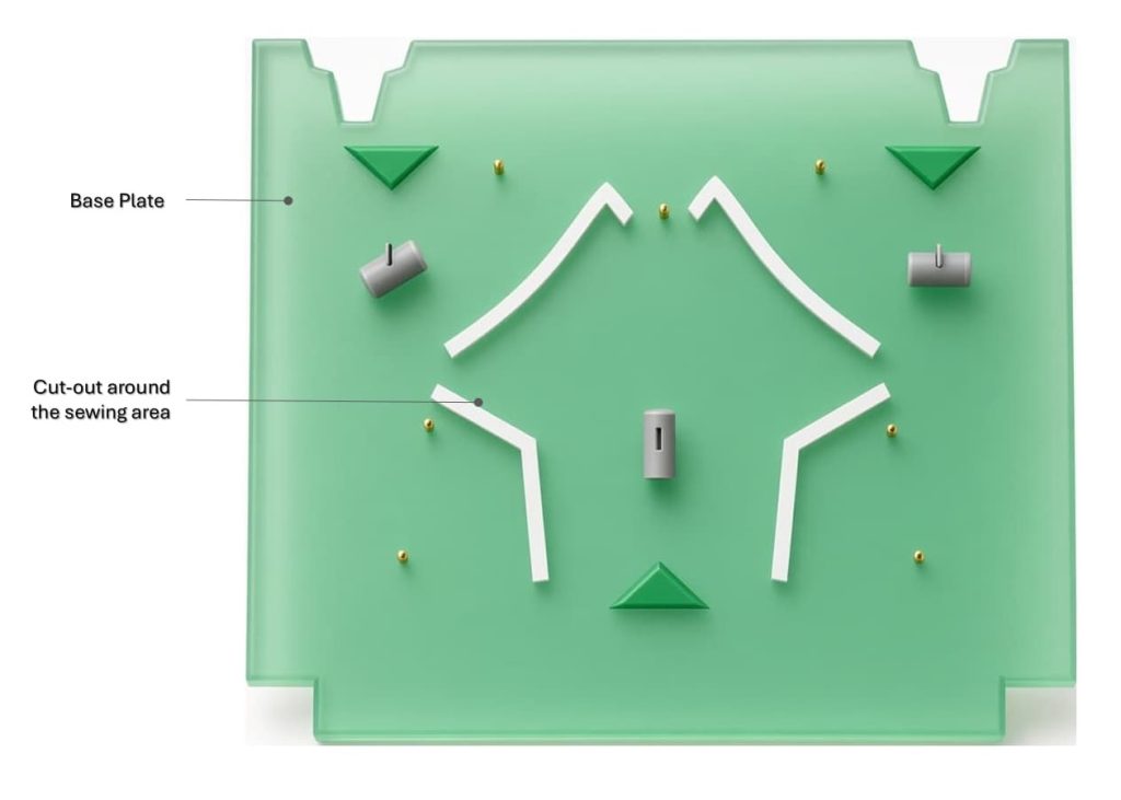 Pallet/Fixture Top Plate used in computer Stitching machine