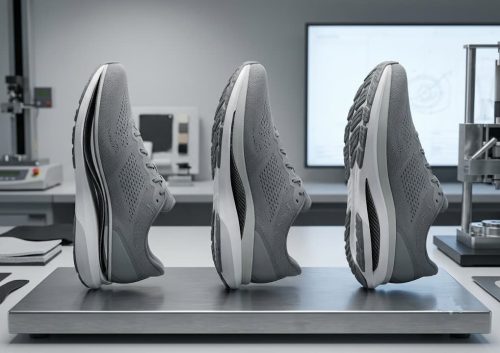 Comparison of different carbon plate positions within a footwear midsole
