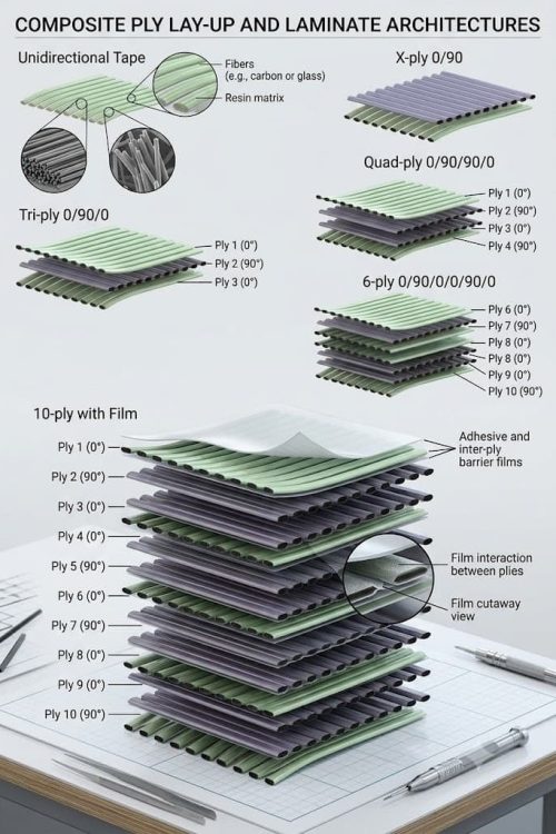 Carbon Plate - Composite Ply Lay-up and Laminate Architectures