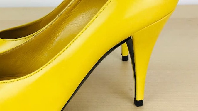 Coned Heel for Women's Footwear
